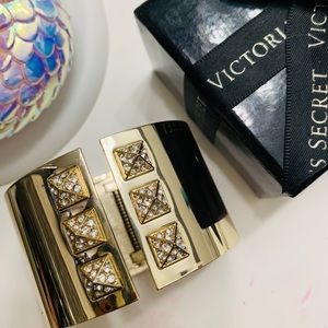 Victoria Secret Gold Pyramid bracelet, cuff